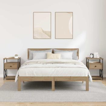 Nachttisch 2 pcs Artisan-Eiche 40 x 42 x 55 cm Holzwerkstoff
