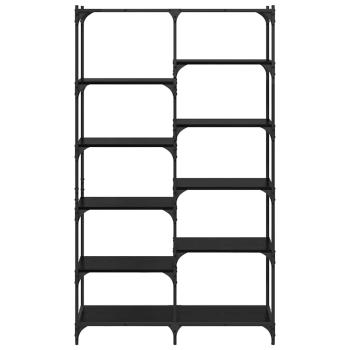 Regal Schwarz Eichen-Optik 100 x 32 x 170 cm Holzwerkstoff