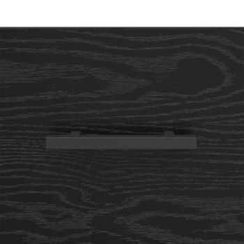 Nachttisch 2 pcs Schwarz Eichen-Optik 40 x 35 x 47,5 cm