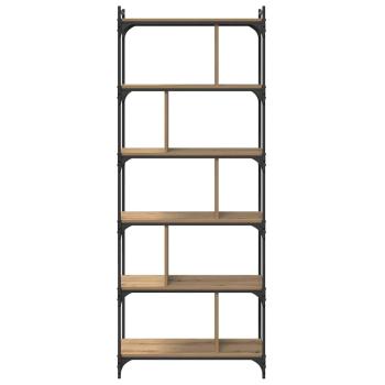 Bücherregal Artisan-Eiche 76 x 32 x 192 cm Holzwerkstoff