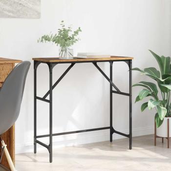 ARDEBO.de - Konsolentisch Altholz 75 x 32 x 75 cm Holzwerkstoff