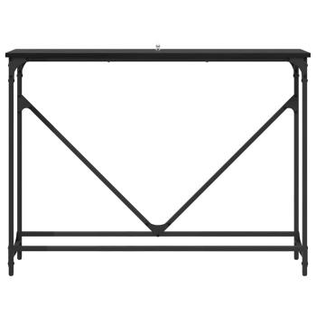 Konsolentisch Schwarz Eichen-Optik 102 x 22,5 x 75 cm
