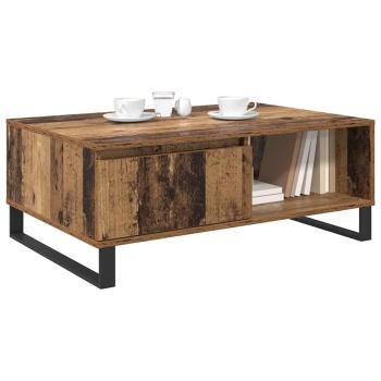 Couchtisch mit Schubladen Altholz 90 x 60 x 35 cm Holzwerkstoff