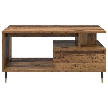 Couchtisch mit Schubladen Altholz 90 x 49 x 45 cm Holzwerkstoff