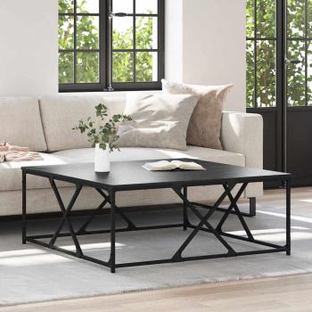 ARDEBO.de - Couchtisch Schwarz Eichen-Optik 100 x 100 x 40 cm Holzwerkstoff