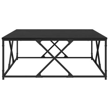 Couchtisch Schwarz Eichen-Optik 100 x 100 x 40 cm Holzwerkstoff