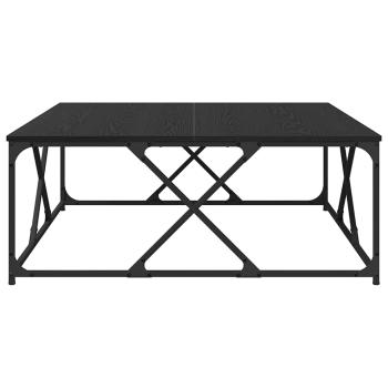 Couchtisch Schwarz Eichen-Optik 100 x 100 x 40 cm Holzwerkstoff