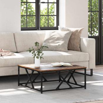 ARDEBO.de - Couchtisch Altholz 70 x 70 x 30 cm Holzwerkstoff