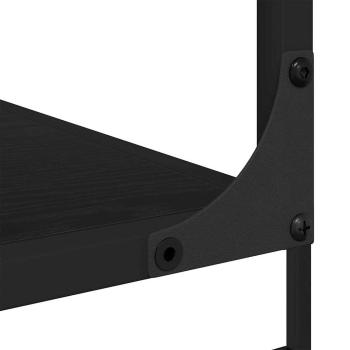 Bücherregal Schwarz Eichen-Optik 81 x 36 x 176 cm Holzwerkstoff