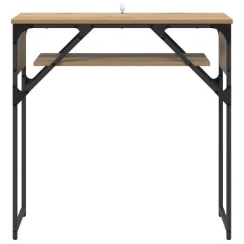 Konsolentisch Artisan-Eiche 75x30x75cm Holzwerkstoff