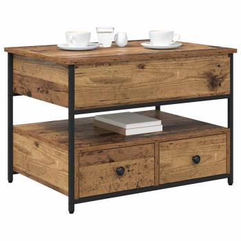 Couchtisch mit Schubladen Altholz 70x50x50cm Engineeredwood
