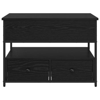 Couchtisch Schwarz Eichen-Optik 70x50x50cm Engineeredwood