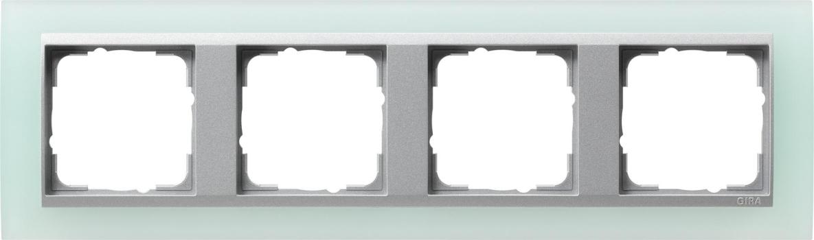 ARDEBO.de Gira 021451 Abdeckrahmen, bruchsicher 4fach für alu Zentraleinsätze