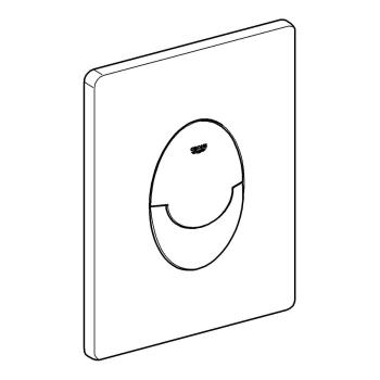 GROHE Skate Air Abdeckplatte für 2-Mengen-/Start & Stopp-Betätigung, phantom black (38505KF0)