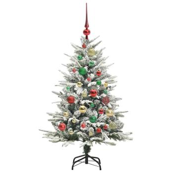 Künstlicher beleuchteter Weihnachtsbaum mit Kugel-Set Grün