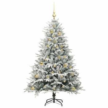 Künstlicher beleuchteter Weihnachtsbaum mit Kugel-Set Grün