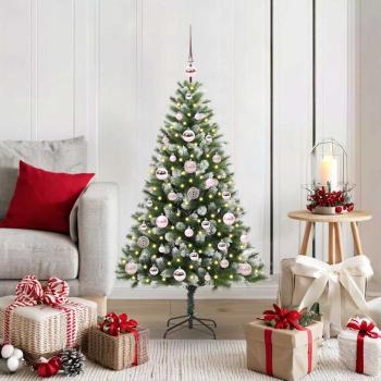 ARDEBO.de - Künstlicher Klapp Weihnachtsbaum mit Schneeüberzug 120 cm