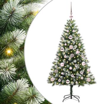 Künstlicher Klapp Weihnachtsbaum mit Schneeüberzug 120 cm