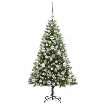 Künstlicher Klapp Weihnachtsbaum mit Schneeüberzug 120 cm