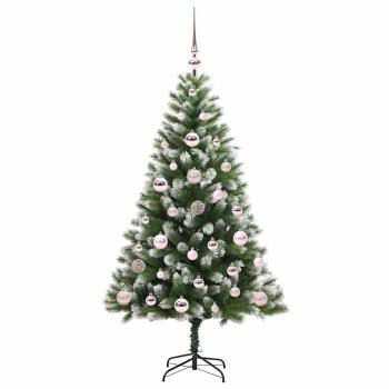 Künstlicher Klapp Weihnachtsbaum mit Schneeüberzug 120 cm