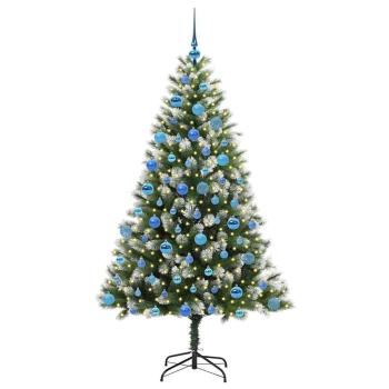 Künstlicher Klapp Weihnachtsbaum mit Schneeüberzug 180 cm