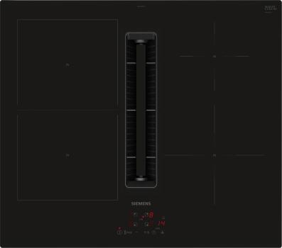 ARDEBO.de Siemens ED611BS16E iQ300 Induktionskochfeld mit Dunstabzug, 60cm breit, Rahmenlos aufliegend, schwarz