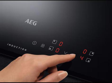 AEG IB6420ACB Autarkes Induktionskochfeld, 59 cm breit, TouchControl, Kindersicherung, Verriegelungsfunktion, Rahmenlos