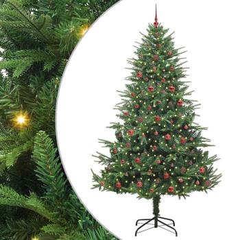 Künstlicher beleuchteter Weihnachtsbaum mit Kugel-Set Grün