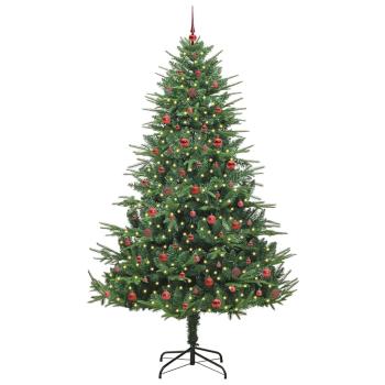 Künstlicher beleuchteter Weihnachtsbaum mit Kugel-Set Grün