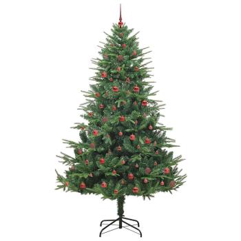 Künstlicher beleuchteter Weihnachtsbaum mit Kugel-Set Grün