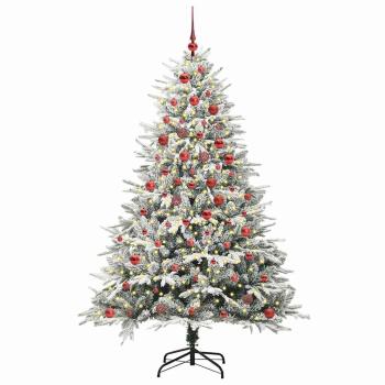 Künstlicher beleuchteter Weihnachtsbaum mit Kugel-Set Grün