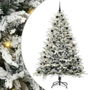 Künstlicher beleuchteter Weihnachtsbaum mit Kugel-Set Grün