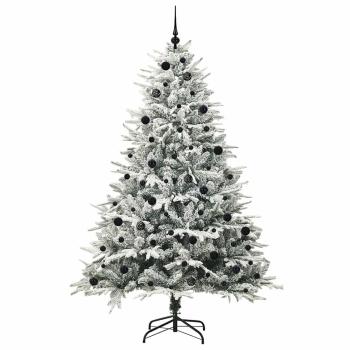 Künstlicher beleuchteter Weihnachtsbaum mit Kugel-Set Grün