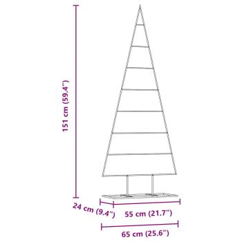 Metall Weihnachtsbaum Gold 150 cm Pulverbeschichteter Stahl