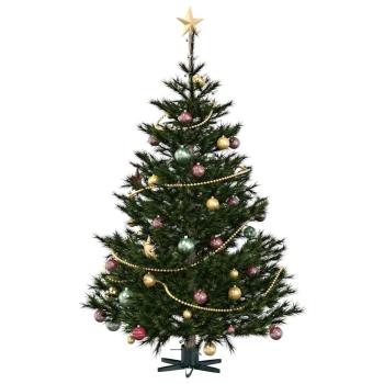 Weihnachtsbaumständer 1.73 Grün 49 x 49 x 15,5 cm Stahl