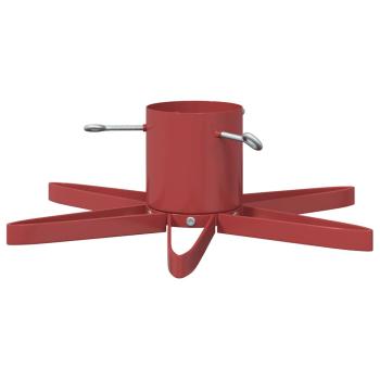 Weihnachtsbaumständer 1.73 Rot 49 x 49 x 15,5 cm Stahl