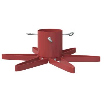 Weihnachtsbaumständer 1.73 Rot 49 x 49 x 15,5 cm Stahl