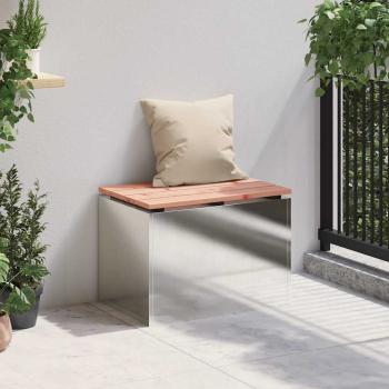 Gartenbank Silber 60 x 40 x 43 cm Edelstahl