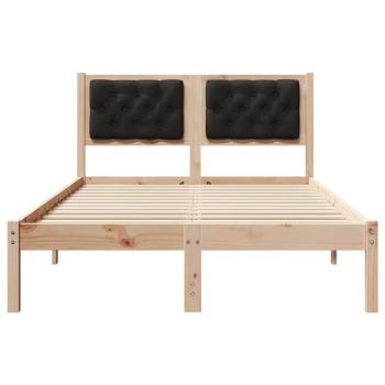 Bettrahmen Schwarz 135 x 190 cm Massives Kiefernholz