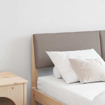 ARDEBO.de - Gepolstertes Kopfteil Taupe 140 cm Massives Kiefernholz