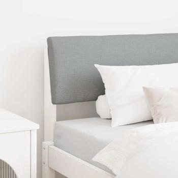 ARDEBO.de - Gepolstertes Kopfteil Hellgrau 90 cm Massives Kiefernholz