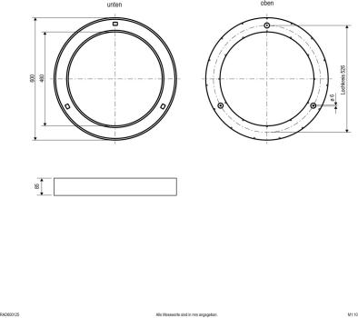 EVN DROP RING LED Deckenanbau, rund, IP20, 200-240V/AC/DC, DALI, 50W, 3000K, 4000K, 4254lm, 4666lm, weiß (RAD600125)