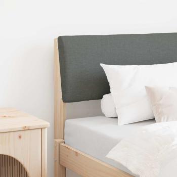 ARDEBO.de - Gepolstertes Kopfteil Dunkelgrau 75 cm Massives Kiefernholz