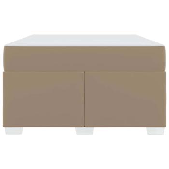 Bettgestell Cappuccino 120 x 200 cm Kunstleder