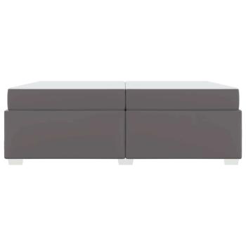 Bettrahmen Grau 200 x 200 cm Stoff