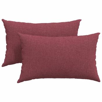 Sofakissen 2 pcs Weinrot 50 x 30 cm