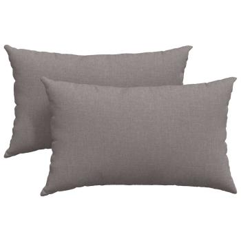 Sofakissen 2 pcs Taupe 50 x 30 cm
