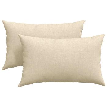 Sofakissen 2 pcs Creme 50 x 30 cm