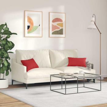 Sofakissen 2 pcs Rot 50 x 30 cm