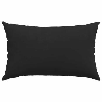 Sofa Kissen 2 pcs Schwarz 50 x 30 cm